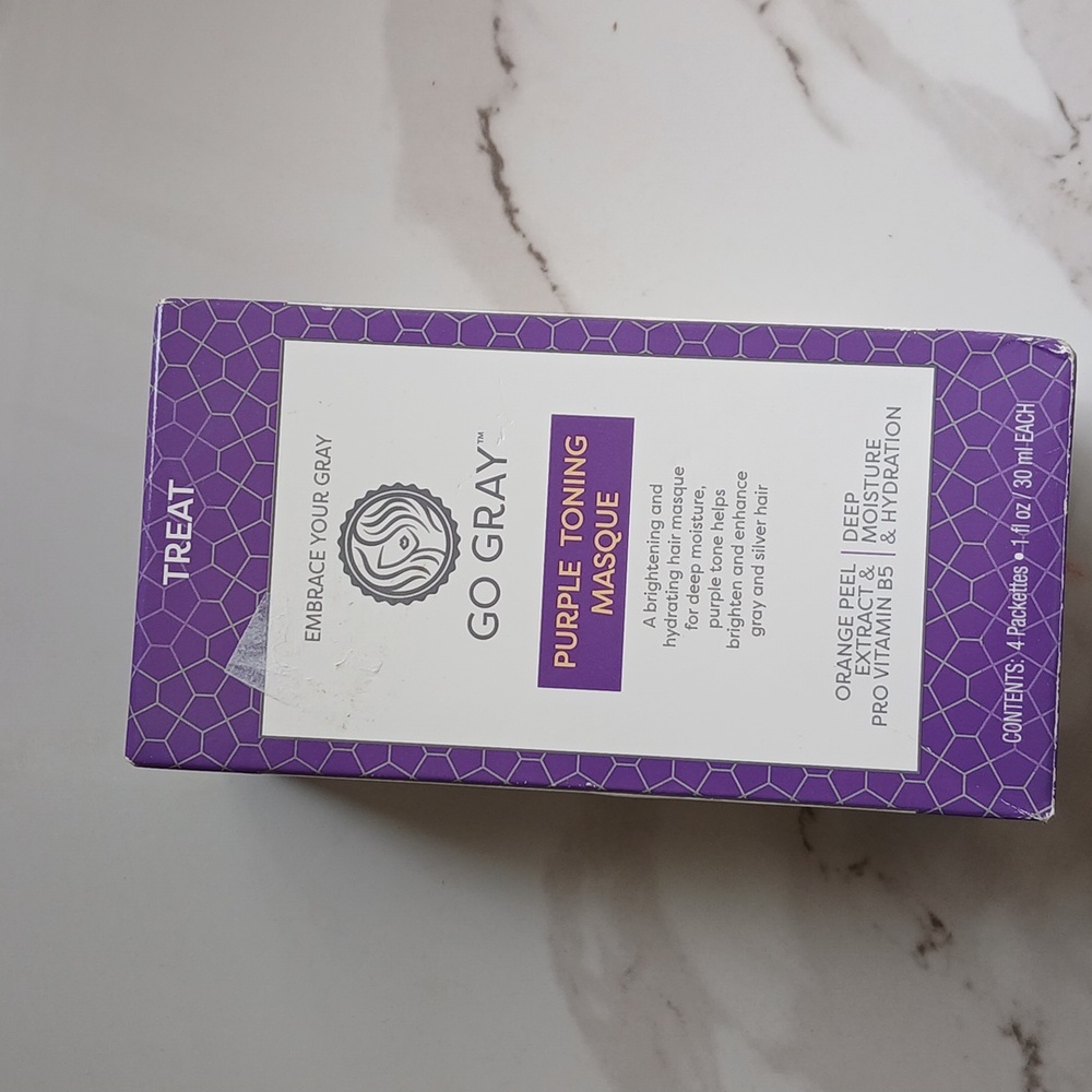 Purple toning masque